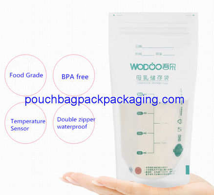 New breast milk storage bag with temperature sensor thermal sensor dostawca