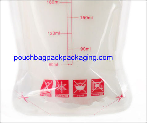 Drukowana torebka do przechowywania mleka matki 200 ml, przeznaczona do kontaktu z żywnością, z zamkiem błyskawicznym dostawca