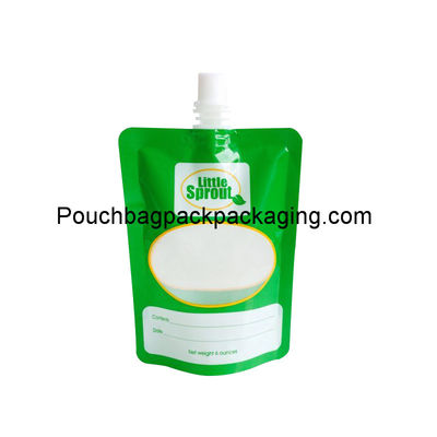 Torebka z wylewką o pojemności 6 uncji i okienkiem na wodę, sok lub mleko dostawca