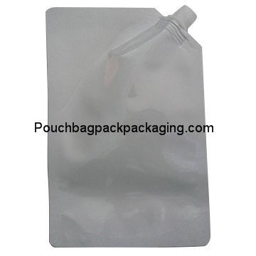 Free stand up spout pouch, laminated spout pouch for motor oil dostawca