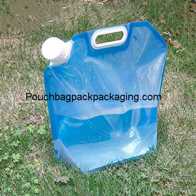 5L stand up spout pouch for water, plastic water bag foldable dostawca