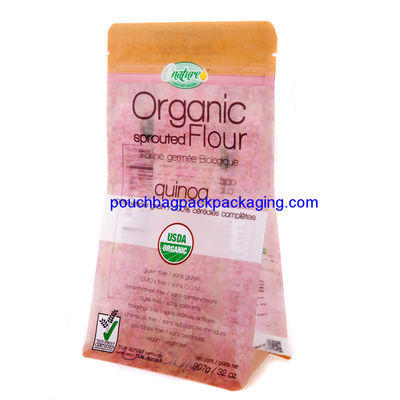 Niestandardowa torba z płaskim dnem, zamek błyskawiczny z zakładką, stojąca płaska torebka z zamkiem błyskawicznym dostawca