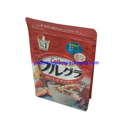 Flat Bottom Gusset Bag zip on top for food packaging 800g or 850g dostawca