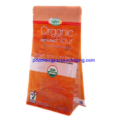 Custom flat bottom gusset bag, stand up gusseted poly bags for food dostawca