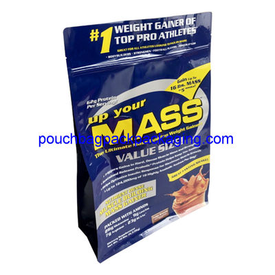 Blokowa torba stojąca z płaskim dnem i zamkiem błyskawicznym, torba z czterema dolnymi klinami dostawca