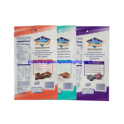 Niestandardowa stojąca torebka z zamkiem błyskawicznym, stojąca torba z zamkiem błyskawicznym z folii aluminiowej na migdały dostawca