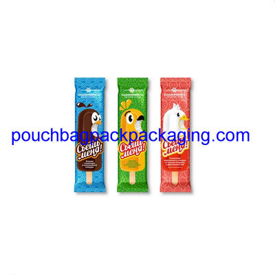 Ice bag pack plastic, long ice lolly packaging bag popsicle bags dostawca