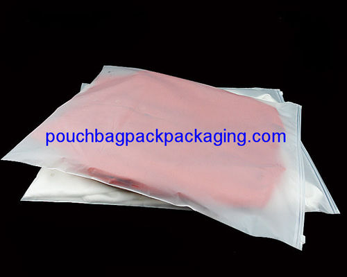 Custom slide garment bag, zip lock on top, printed zipper on top pouch bag dostawca