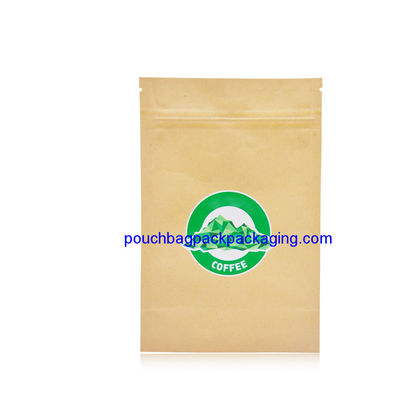 High quality Kraft Paper bag with Zip Lock Bags for food packaging dostawca