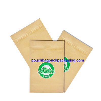 High quality Kraft Paper bag with Zip Lock Bags for food packaging dostawca