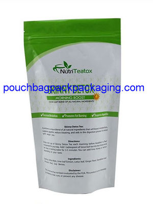 Custom doypack for tea with zip on top, high quality zipper doypack from China dostawca