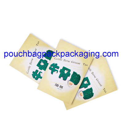 Heat seal tea pouch bag, high barrier foil bag for tea, powder packaging dostawca