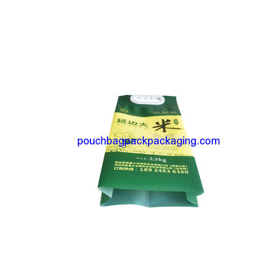 Plastic rice bag with handle, high quality plastic bag for 2.5KG rice dostawca