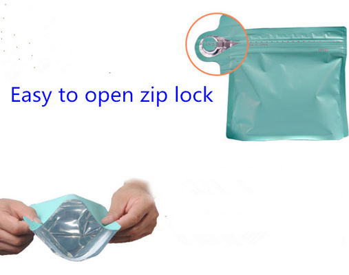 Irregular stand up pouch, easy to open zipper, aluminium foil with matte surface dostawca