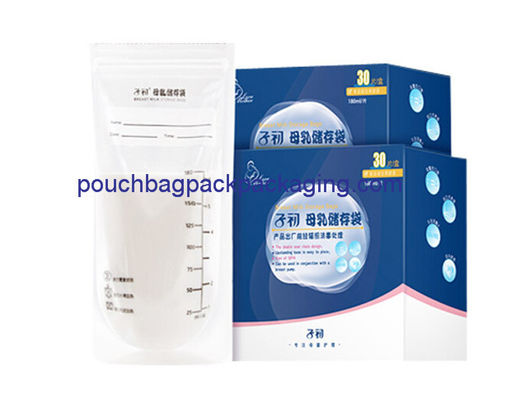 Breast Milk Freezer bag Self Standing Double Ziplock Plastic Liquid Leak Proof dostawca
