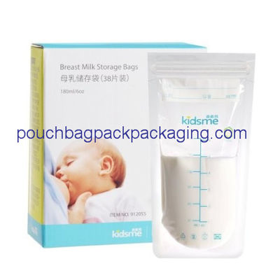 Breast Milk Freezer bag Self Standing Double Ziplock Plastic Liquid Leak Proof dostawca
