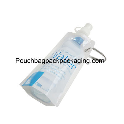 Water bag liquid pouch spout plastic drink bag foldable portable dostawca