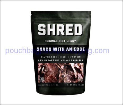 Kraft stand up pouch, paper doypack with zip lock or butter fly for food dostawca