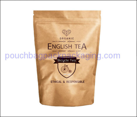 Kraft pack pouch, stand up packaging pouch with zipper for protein dostawca