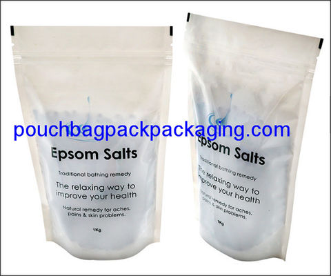 Top zip lock stand up pouch, Resealable laminated aluminum foil bag dostawca