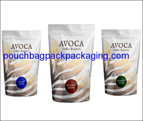 Stojąca torba z kolorowym nadrukiem, torba stojąca z zamkiem błyskawicznym na mango dostawca