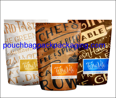 Stojąca torba z kolorowym nadrukiem, torba stojąca z zamkiem błyskawicznym na mango dostawca