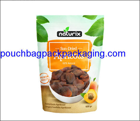 Stand Up Pouch with zip lock, stand up bag with zipper, resealable bag for nuts packaging 400g dostawca