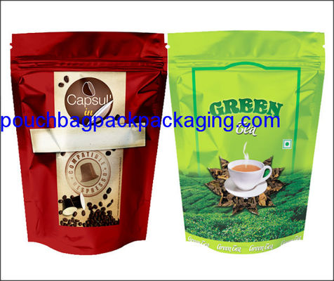 Stand up pouch with zip, doypack with zipper full printing for coffee 250g dostawca