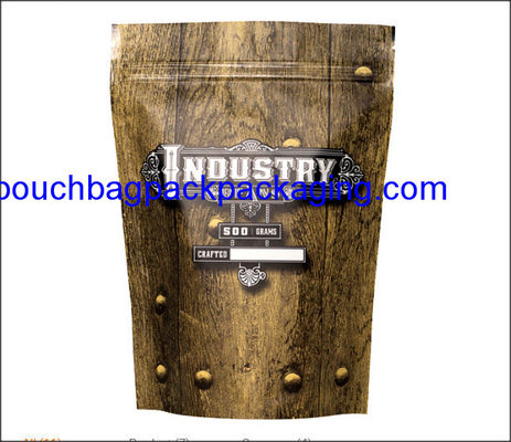 Stand up pouch with zip, doypack with zipper full printing for coffee 250g dostawca