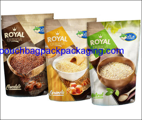 Stand up pouch, zip lock, gold printing doypack with zipper for candy 25.6OZ, 1.6LB, 726g dostawca