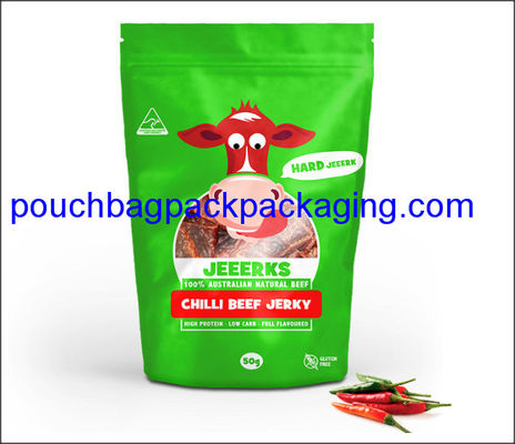 Aluminium foil stand up pouch, stand up bag zip on top, doypack with zipper dostawca