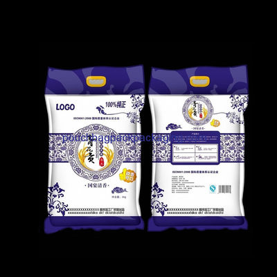 Vacuum Bag with handle for Rice Packaging, Thailand Basmati Plastic Rice bag pack dostawca