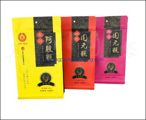 Block bottom bag, stand up pouch with flat bottom for food packaging dostawca