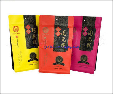 Block bottom bag, stand up pouch with flat bottom for food packaging dostawca