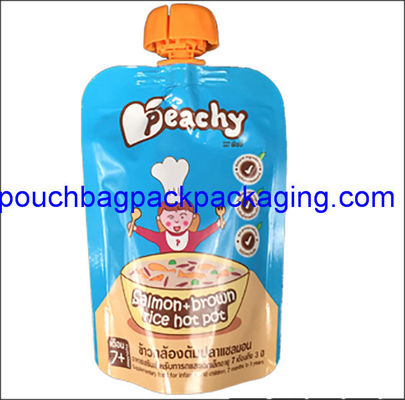 Fruit juice spout pouch, stand up pouch with spout for juice packaging 150 ml dostawca