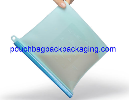 Seal Reusable Fresh Vegetable Storage Easy Clean Silicone Food Bag 20 x 18 cm dostawca