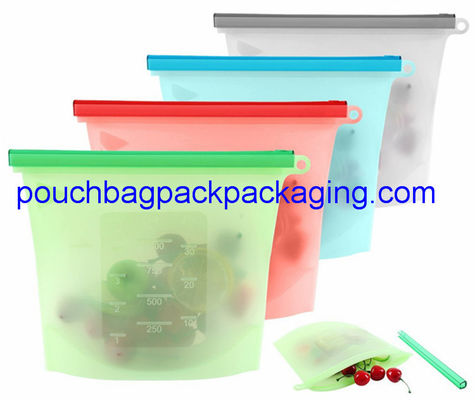 Silicone Food Bag, silicon packaging bag reusable for vegetable pack of 4 dostawca