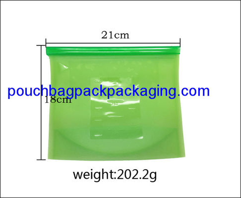 Silicon food bag for fresh food pack, reusable silicone microwave bag for storage 18 x 21 cm dostawca
