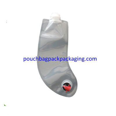Popular dispenser spout pouch bag, BIB bag in box with Dispenser for wine or juice, irregular shape dostawca