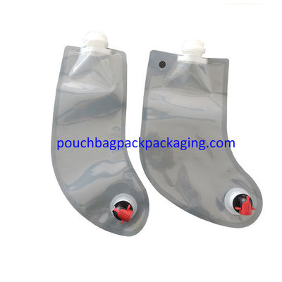 Popular dispenser spout pouch bag, BIB bag in box with Dispenser for wine or juice, irregular shape dostawca