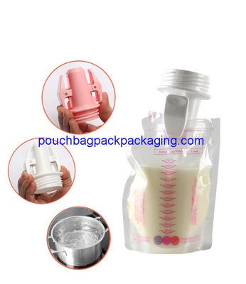 BPA Free Storing&Breastfeeding-Twist Adapter for breast milk storage bag dostawca