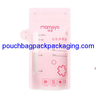 120ml breast milk storage bag 90 x 150 + 60 mm, food grade breast milk pouch bag dostawca