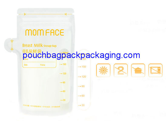 Matte breast milk storage bag, BPA free breast milk pouch bag 200ml dostawca