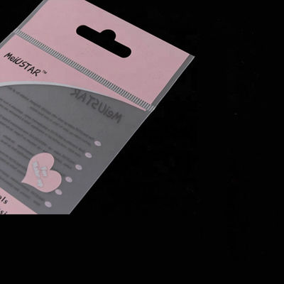 BOPP Karta nagłówkowa z pojedynczym materiałem Plastikowe torby do pakowania z samoprzylepnym materiałem dostawca