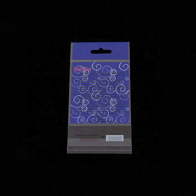 Samoprzylepna plastikowa torba na karty BOPP z nadrukiem na zamówienie, z otworem motylkowym dostawca