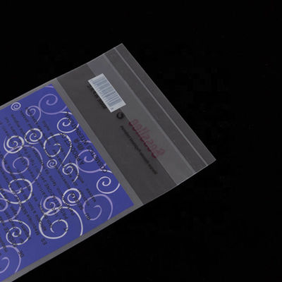 Samoprzylepna plastikowa torba na karty BOPP z nadrukiem na zamówienie, z otworem motylkowym dostawca