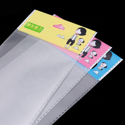 BOPP header pack bag with adhesive stripe, BOPP packaging header bag Explosion proof side dostawca