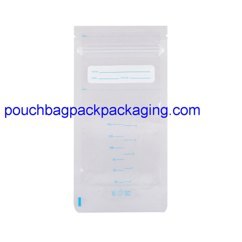 Custom breast milk storage bag for feeding 150 ml BPA free pre-sterilization dostawca