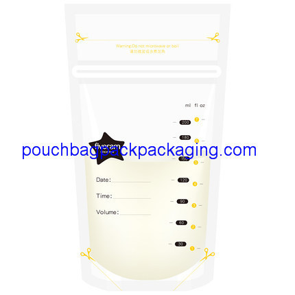 Hot breastmilk storage bag, breast milk stoarge pouch, 200ML and 7oz dostawca