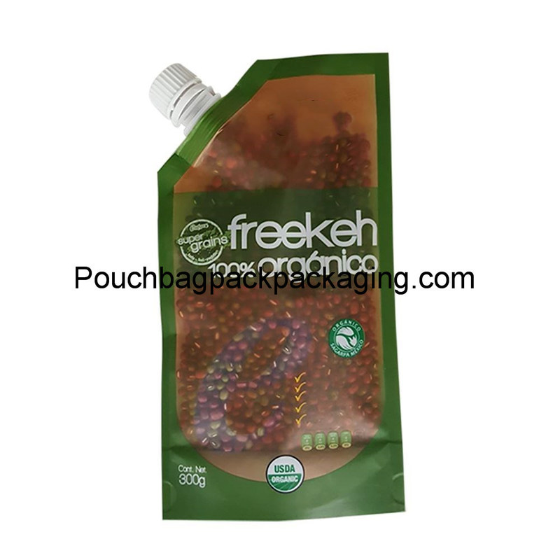 Laminated Stand up spout pouch, stand up bag for seed 300g or more dostawca